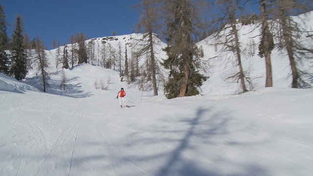 carving on flat slope behind steadycam part II