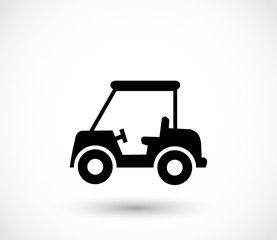 Fototapeta na wymiar Golf car icon
