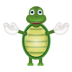 Funny turtle comic cartoon illustration