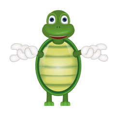 Funny turtle comic cartoon illustration