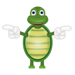 Funny turtle comic cartoon illustration