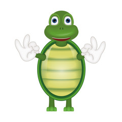 Funny turtle comic cartoon illustration