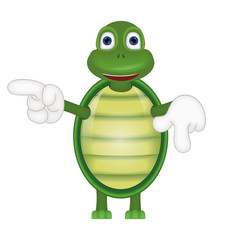 Funny turtle comic cartoon illustration