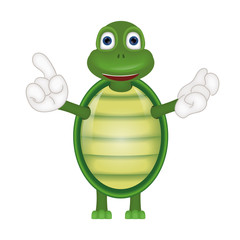 Funny turtle comic cartoon illustration