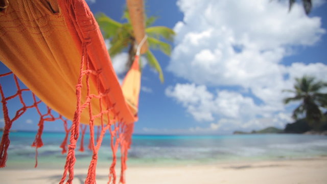 empty hammock on beautiful beach audio
