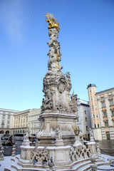Fototapeta na wymiar Plague Column. Linz, Austria