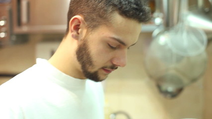 Young chef in the kitchen