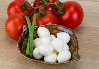 Mozzarella cheese balls