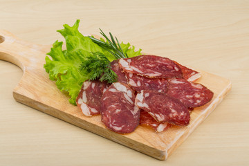 Sliced salami