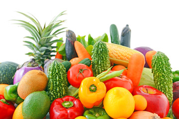 Plakat 新鮮な野菜と果物