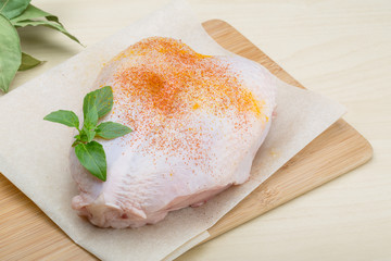 Raw chicken breast