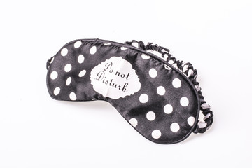 Protective eye mask for sleeping on a white background. Do not