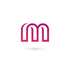 Letter M logo icon design template elements