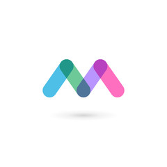 Letter M logo icon design template elements