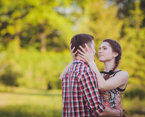 Fototapeta premium young couple in love