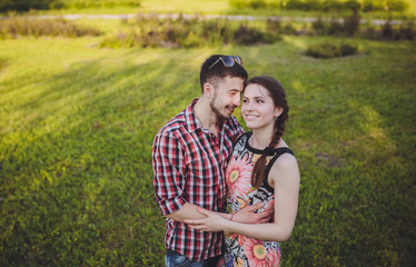 Fototapeta premium young couple in love