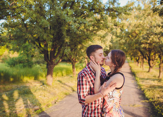 young couple in love