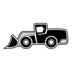Front wheel loader icon