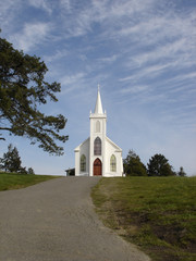 Church on a hill