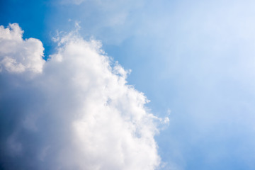 Clouds in the blue sky