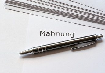 Mahnung