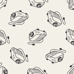 doodle projector seamless pattern background