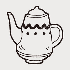 Teapot doodle drawing