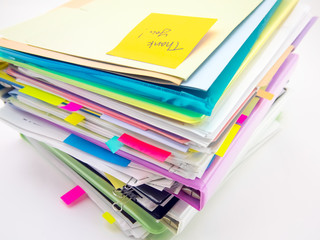 The Pile of Business Documents; Thank You