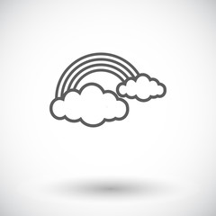 Rainbow single icon.