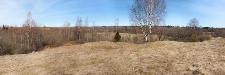 rural landscape in early spring