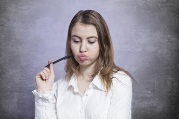 Obraz premium Teen thinking