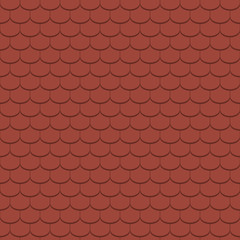 Beaver tail tile, red - seamless tileable