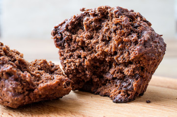 Muffin homemade brown