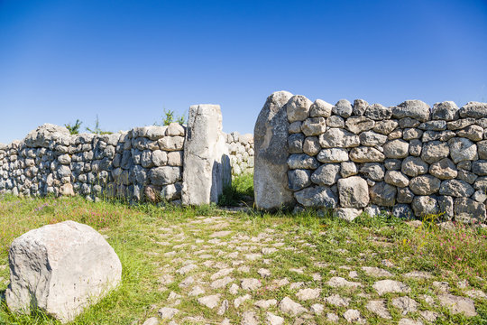 Hattusa, Turkey. Gate of the fortress
