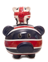 two british piggy banks