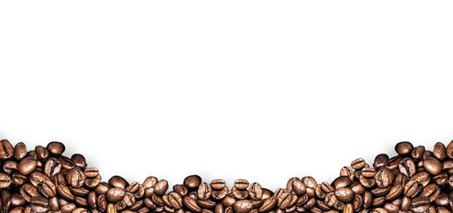 coffee beans white background