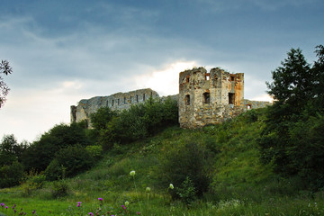 ruins of an old  Pniewski castle in Ukraine