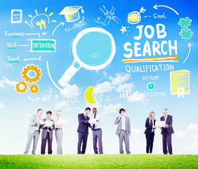 Business People Discussion Aspiration Job Search Concept