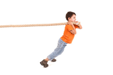 Boy with rope