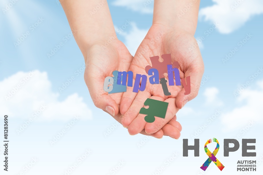 Poster composite image of hands presenting