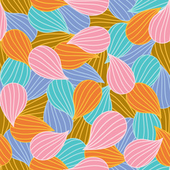 Bulbs Seamless colorful ornamental pattern