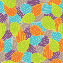 Bulbs Seamless colorful ornamental pattern