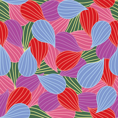 Bulbs Seamless colorful ornamental pattern