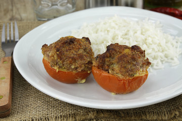 tomates farcies et riz