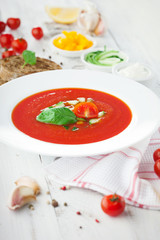 Tomato gazpacho soup
