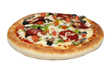 hot and spicy Italian tikka chicken pizza