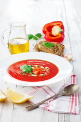 Tomato gazpacho soup
