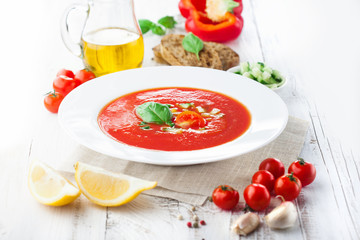 Tomato gazpacho soup