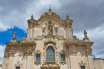 Fototapeta na wymiar Church of St. Francesco. Matera. Basilicata. Italy.
