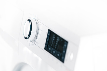 Washing machine control panel detail